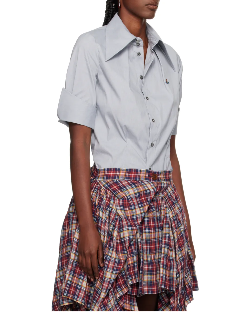 Vivienne Westwood Orb Embroidered Short-Sleeved Shirt