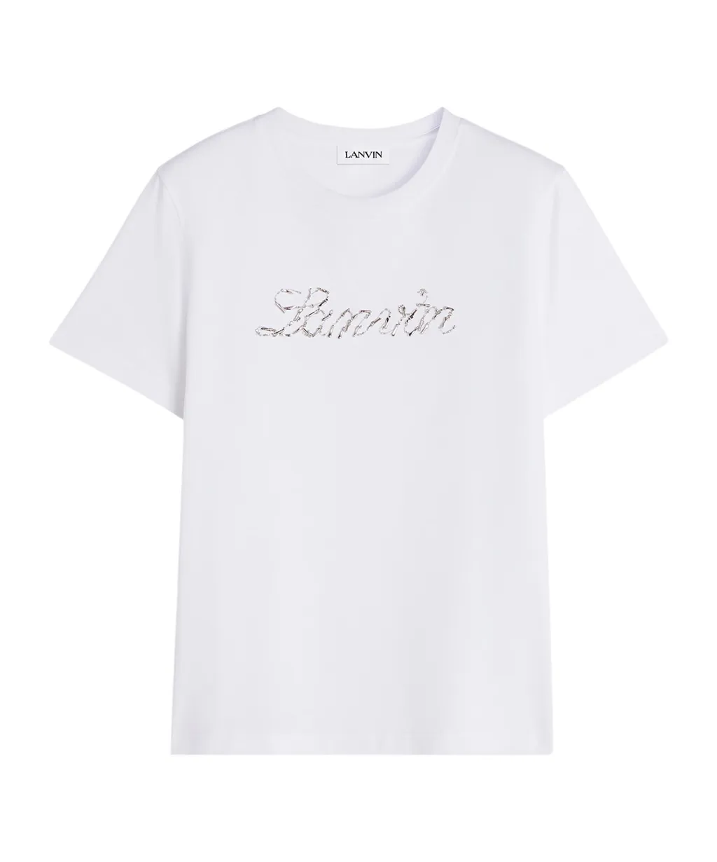 Lanvin Embroidered Logo T-Shirt