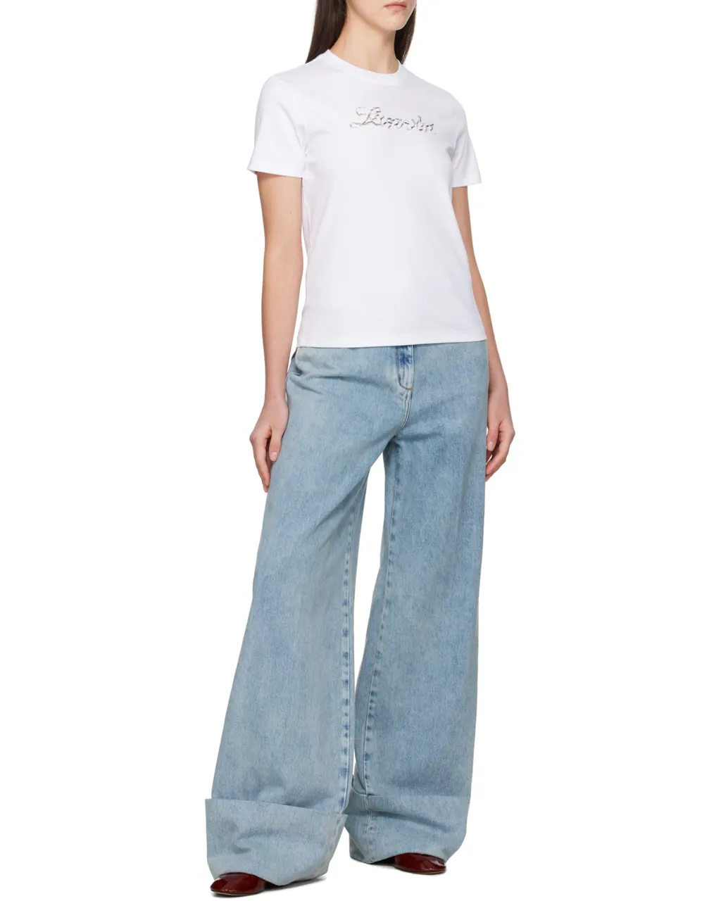 Lanvin Embroidered Logo T-Shirt
