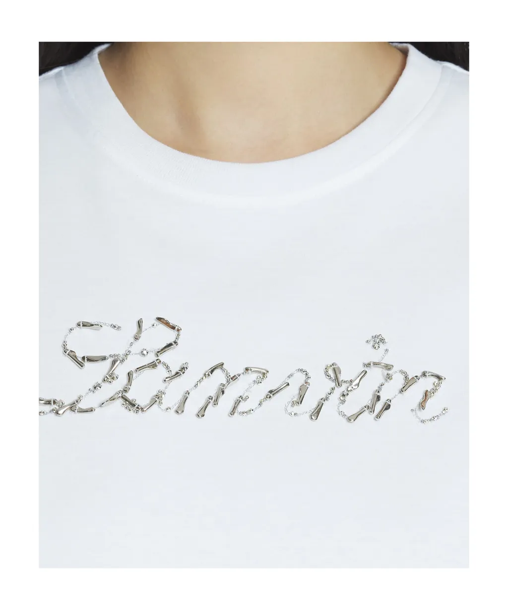 Lanvin Embroidered Logo T-Shirt