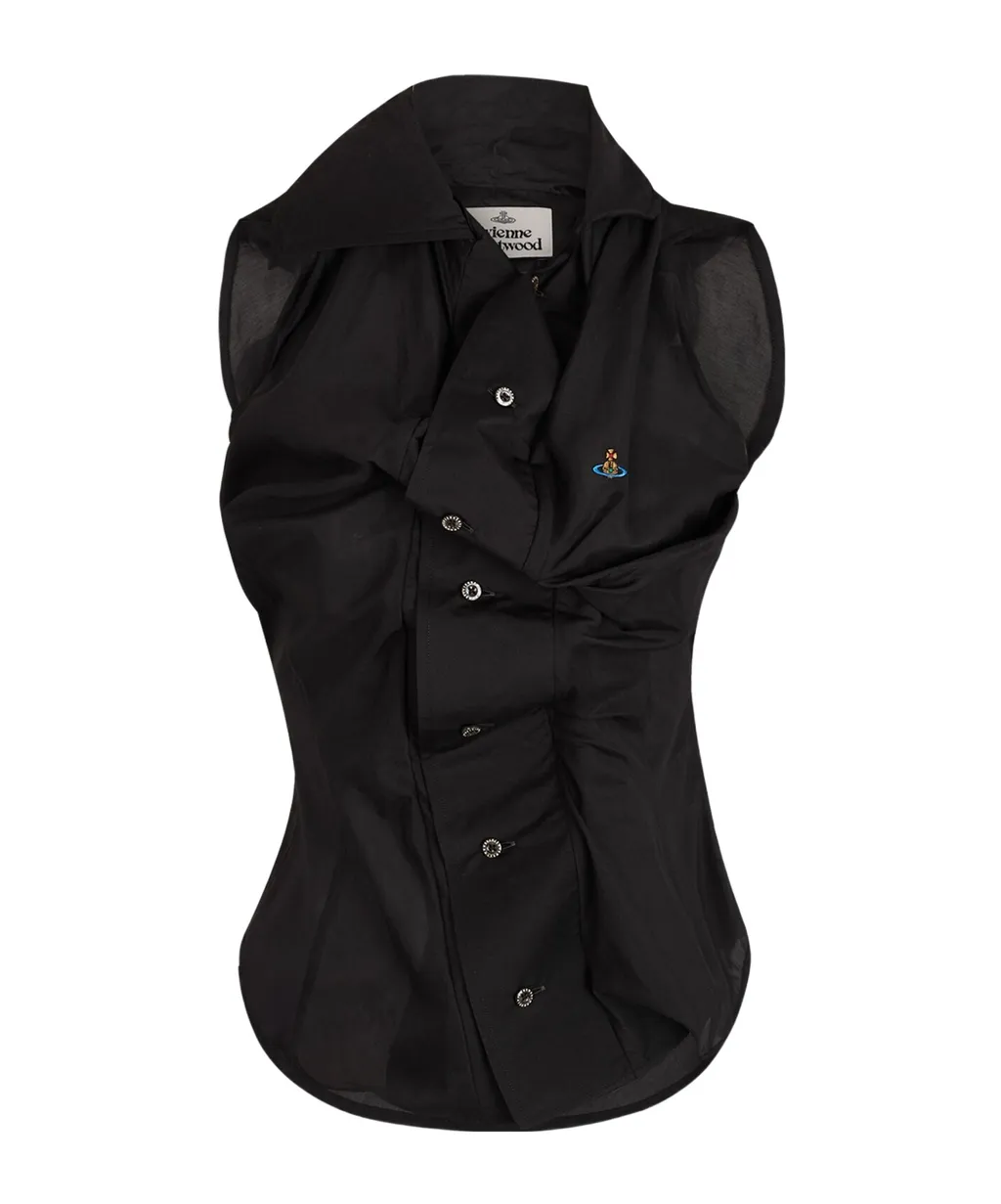 Vivienne Westwood Orb Embroidered Drunknen Shirt