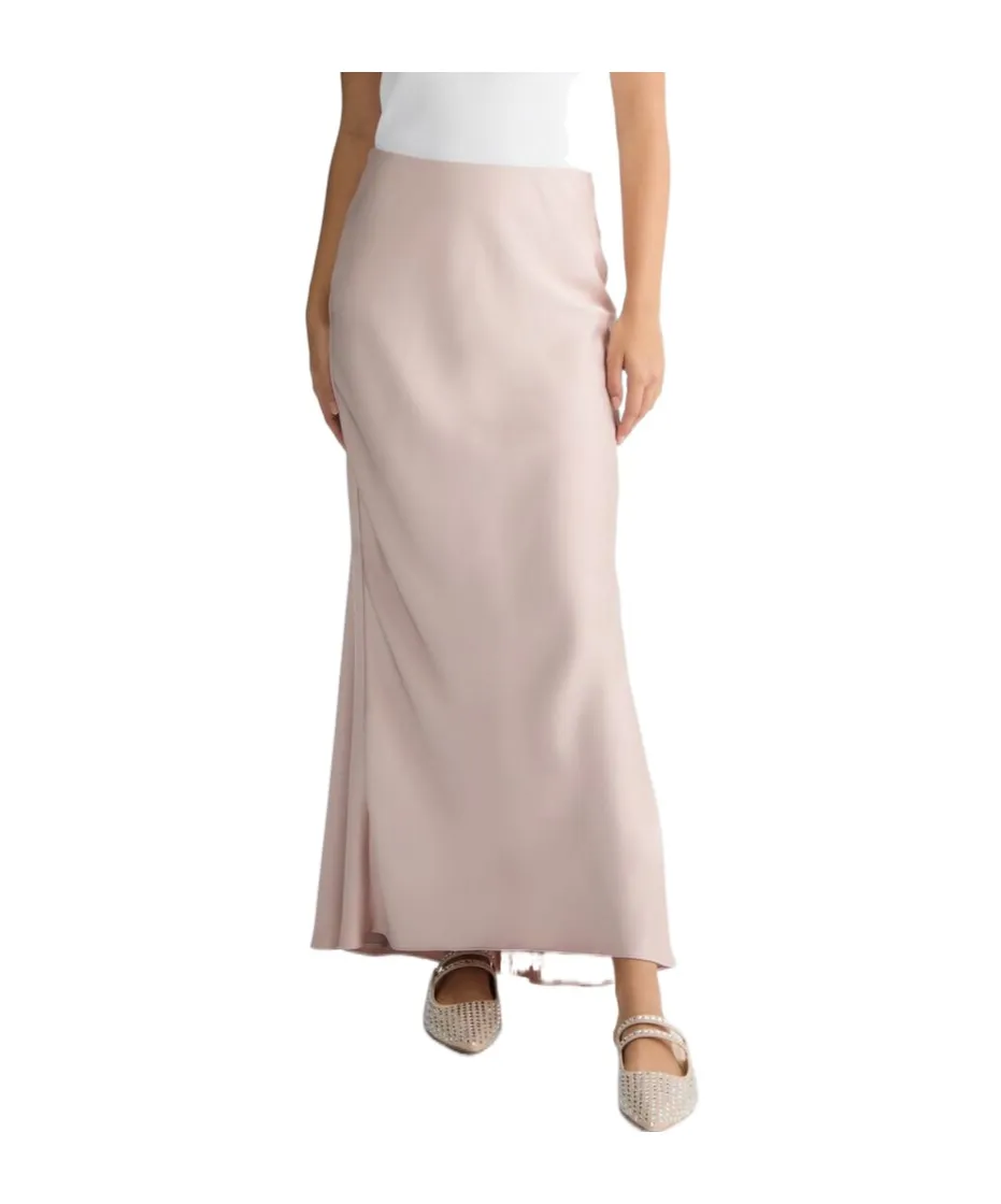 Liu Jo Zipped Satin Maxi Skirt