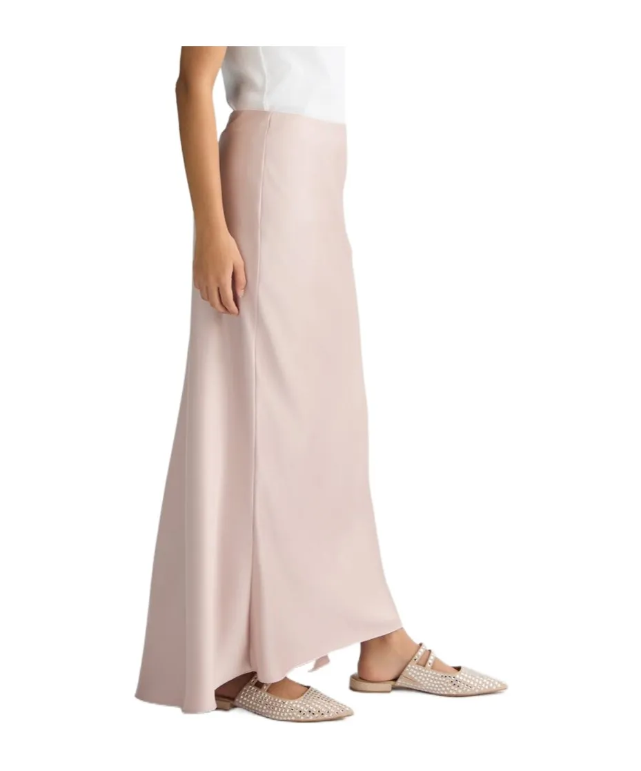 Liu Jo Zipped Satin Maxi Skirt