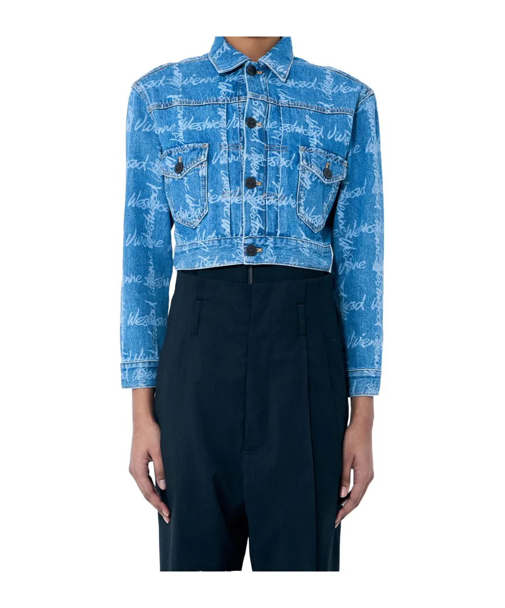 Vivienne Westwood Marlene Cropped Denim Jacket