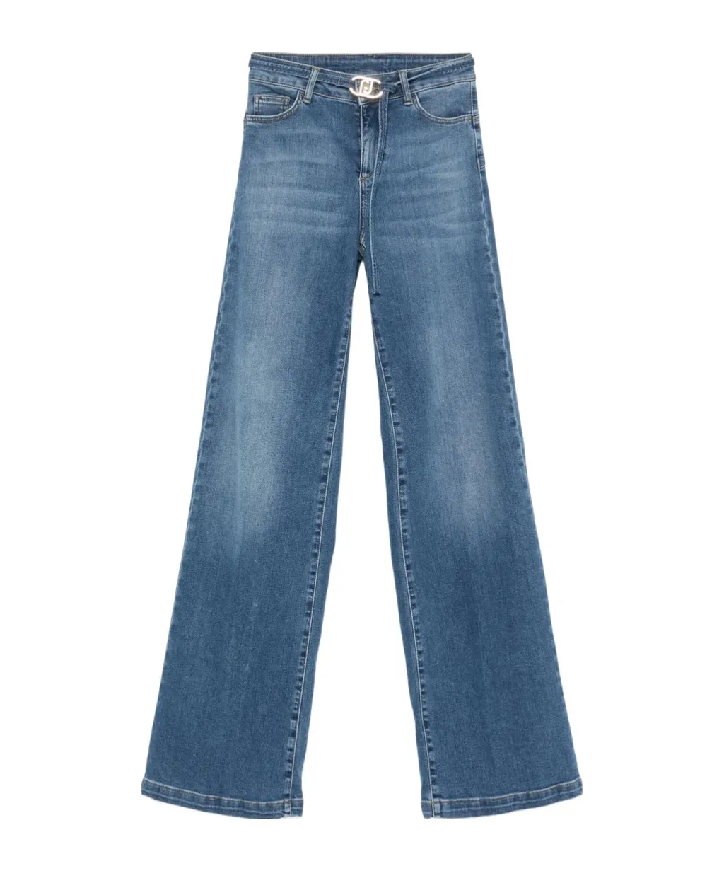 Liu Jo Belted Flared Jeans