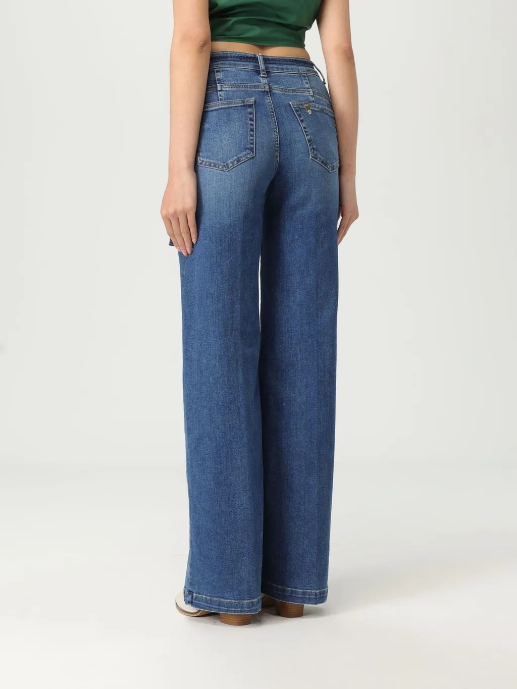 Liu Jo Belted Flared Jeans