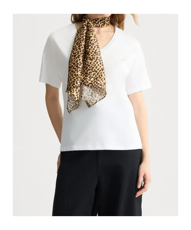 Liu Jo Foulard Printed Detailed T-Shirt