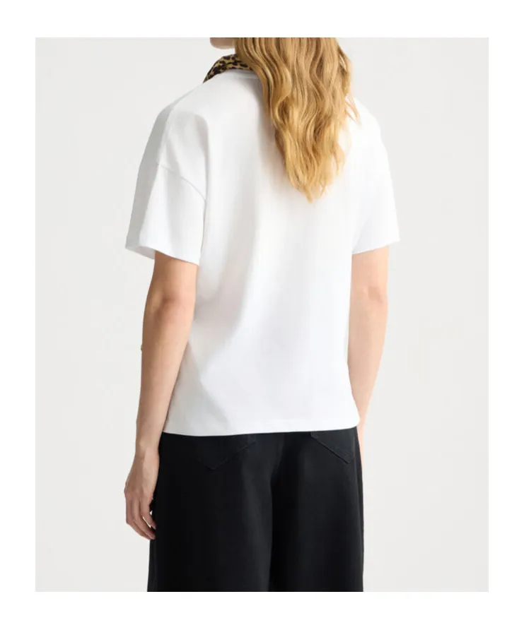 Liu Jo Foulard Printed Detailed T-Shirt