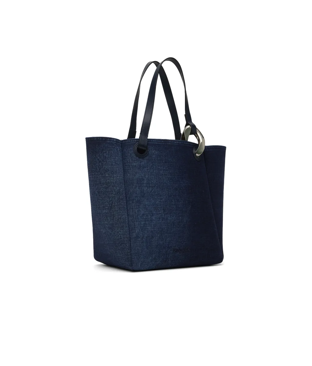 Jw Anderson Magnetic Fastened Denim Tote Bag