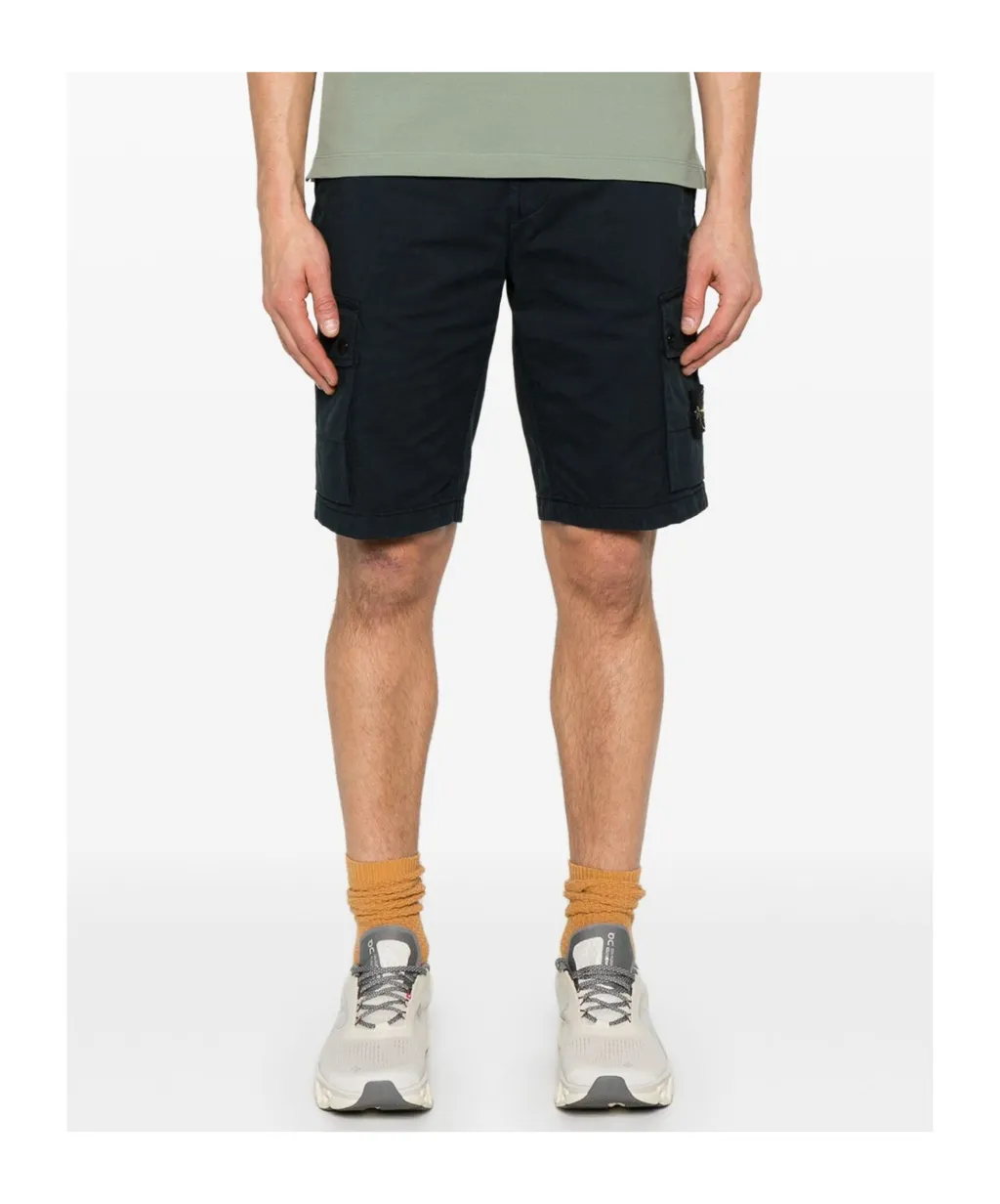 Stone Island Compass Patch Bermuda Shorts