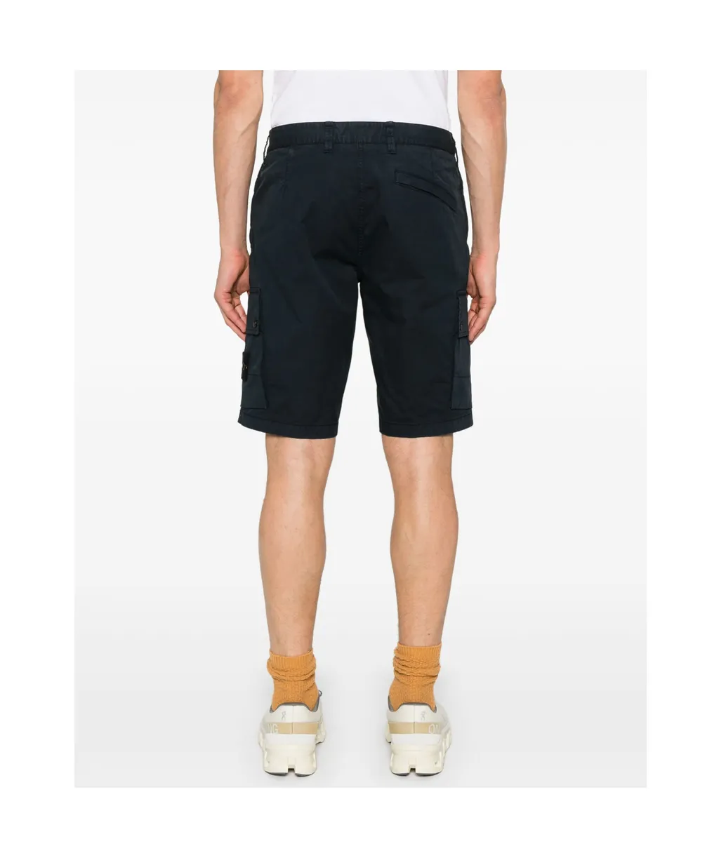 Stone Island Compass Patch Bermuda Shorts