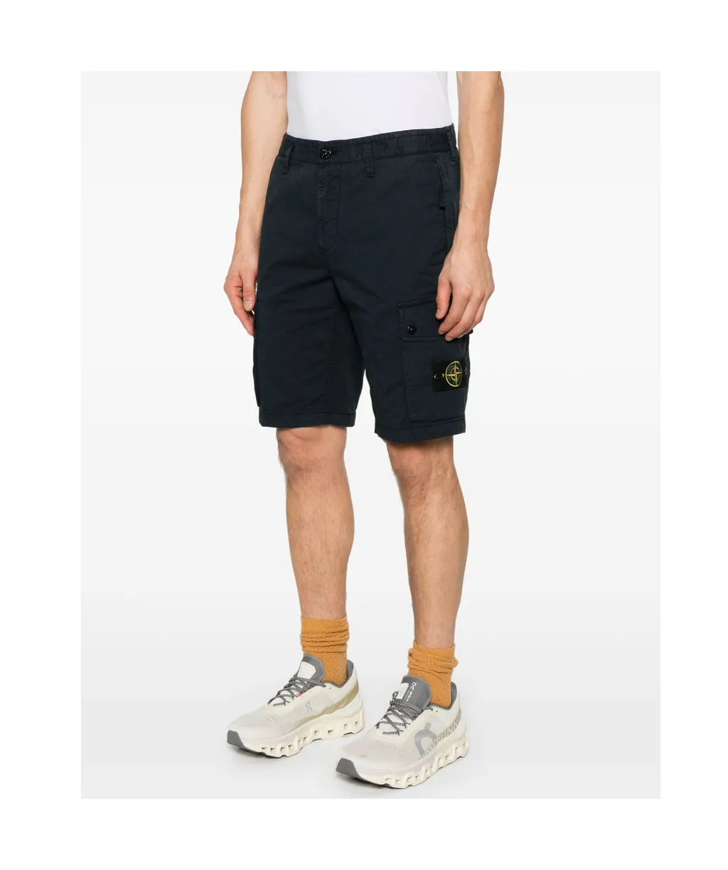 Stone Island Compass Patch Bermuda Shorts