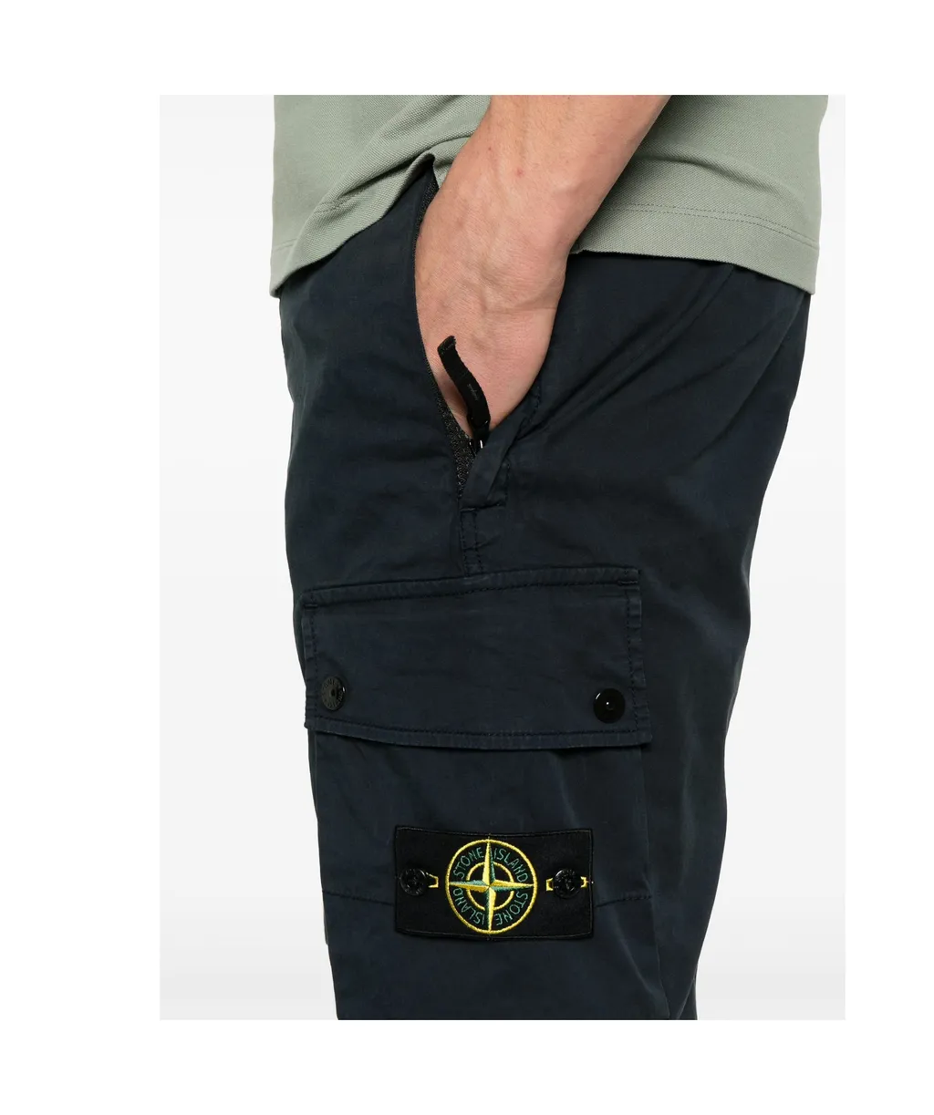 Stone Island Compass Patch Bermuda Shorts