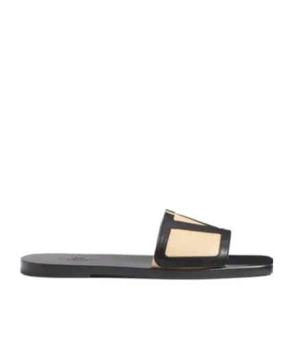 Valentino Vlogo Signature Square Open Toe Sandals