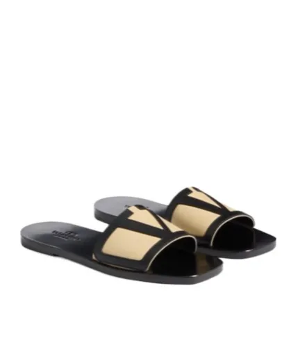 Valentino Vlogo Signature Square Open Toe Sandals