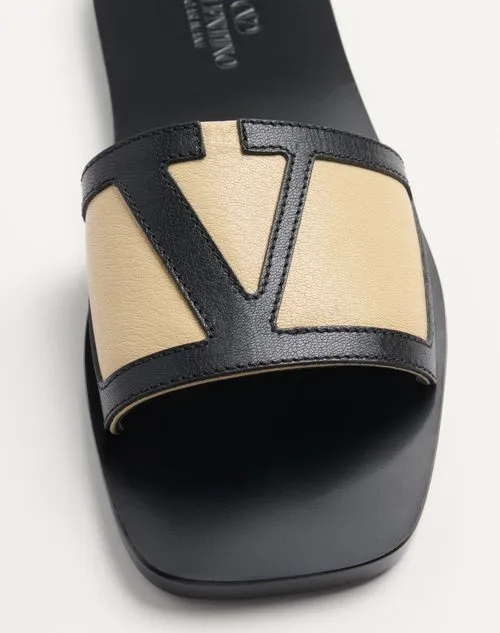 Valentino Vlogo Signature Square Open Toe Sandals
