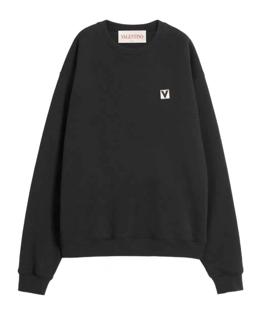 Valentino Logo Embroidered Crewneck Sweatshirt