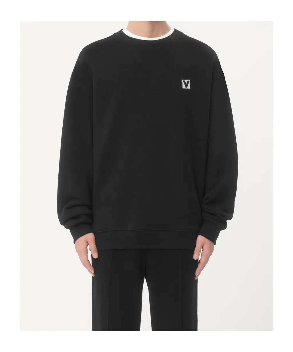Valentino Logo Embroidered Crewneck Sweatshirt