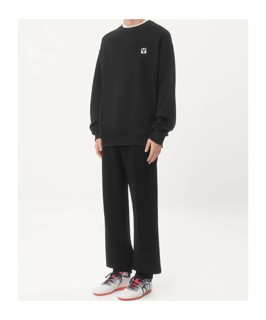 Valentino Logo Embroidered Crewneck Sweatshirt