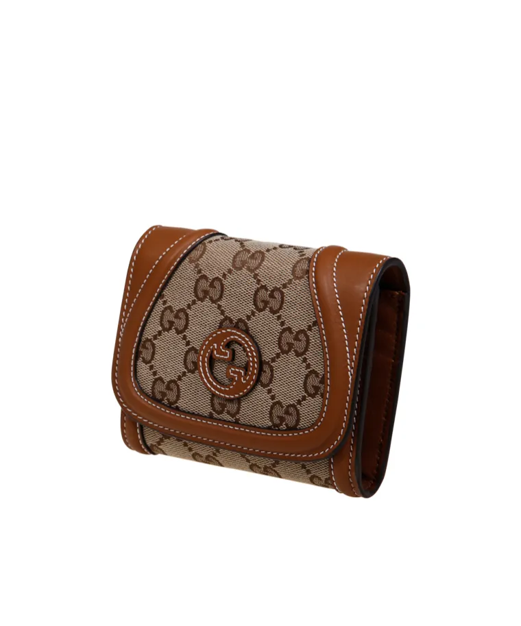 Gucci Logo Patch Monogrammed Wallet