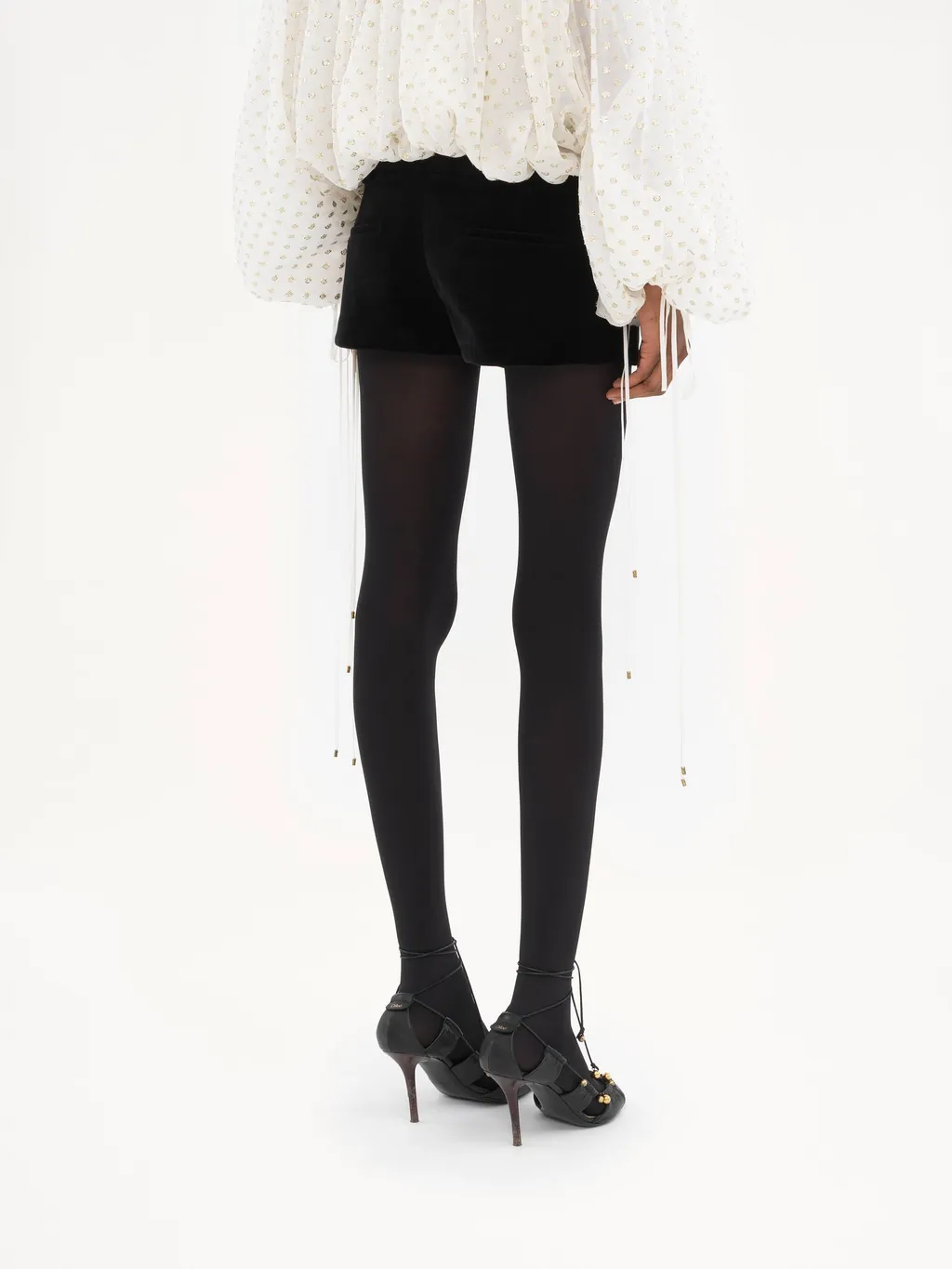 Chloé Tailored Velvet Mini Shorts