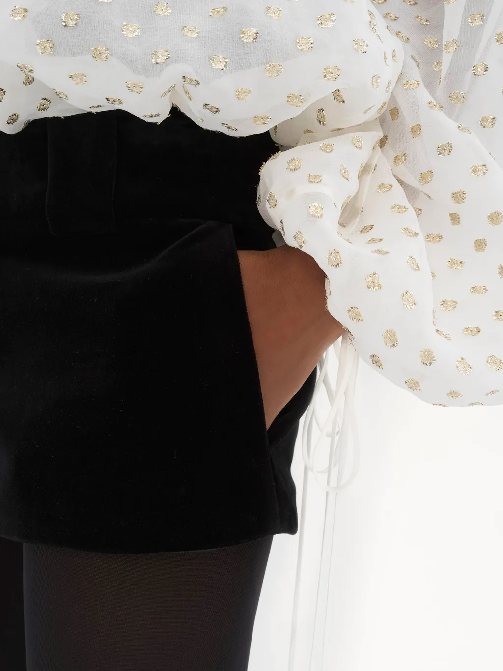 Chloé Tailored Velvet Mini Shorts