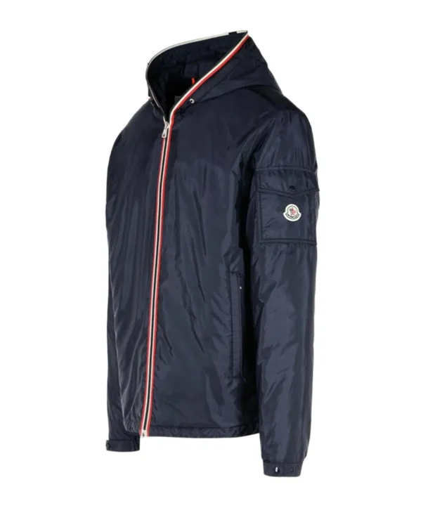 Moncler Evettes Logo Patch Zip-Up Jacket