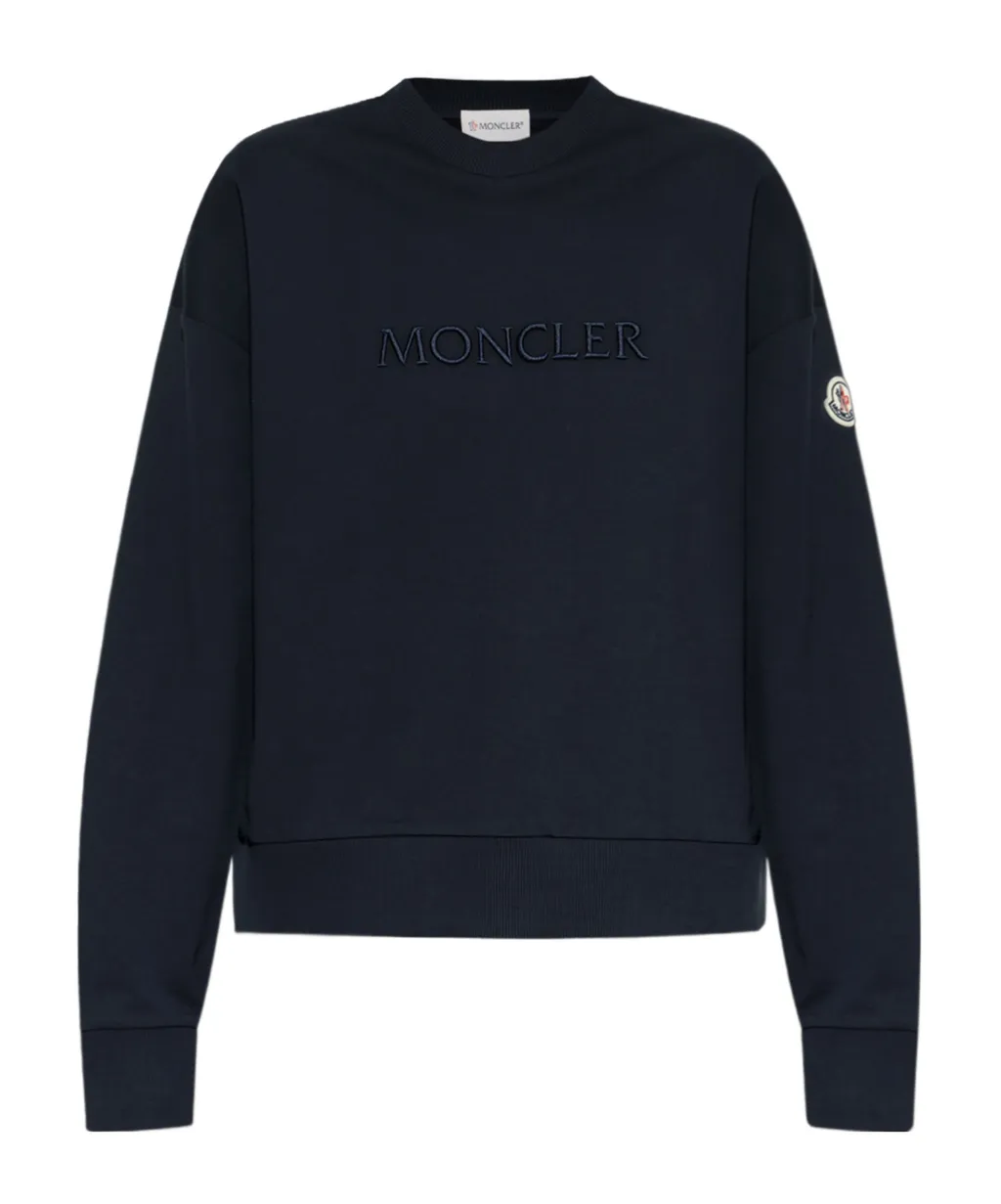 Moncler Logo Embroidered Crewneck Sweatshirt