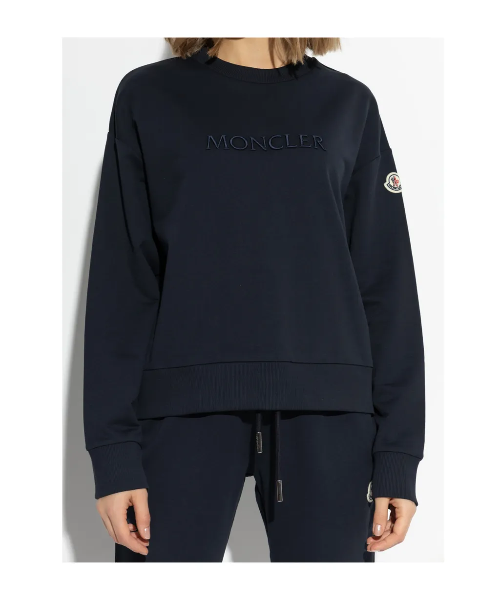 Moncler Logo Embroidered Crewneck Sweatshirt