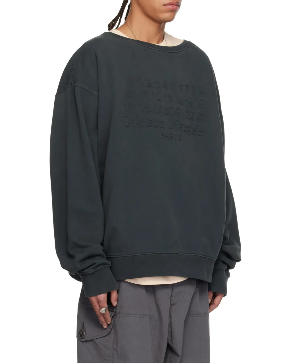 Maison Margiela Numbers Motifed Crewneck Sweatshirt