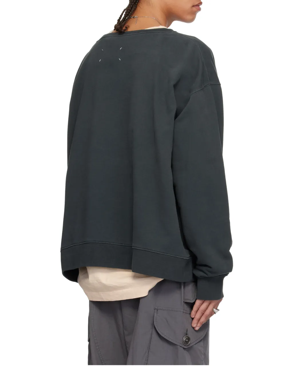 Maison Margiela Numbers Motifed Crewneck Sweatshirt