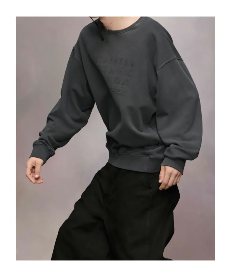 Maison Margiela Numbers Motifed Crewneck Sweatshirt