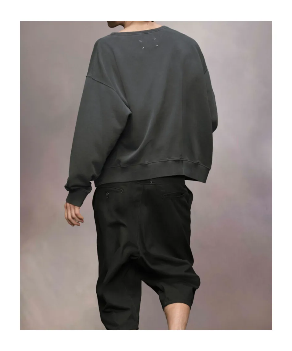 Maison Margiela Numbers Motifed Crewneck Sweatshirt