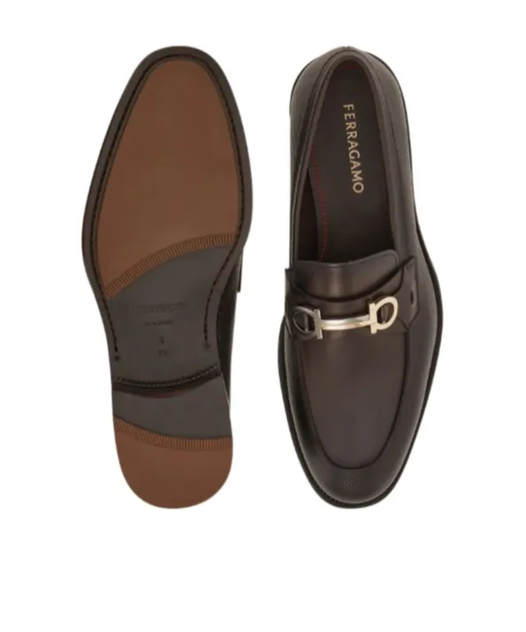 Ferragamo Gancini Ornament Moccasin Shoes