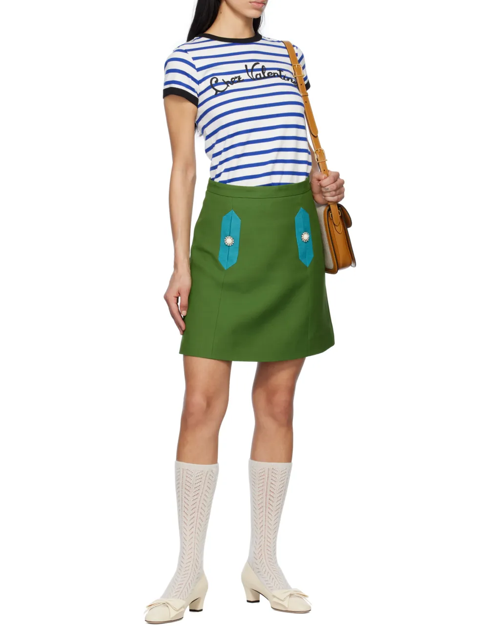 Valentino Striped Crewneck T-Shirt