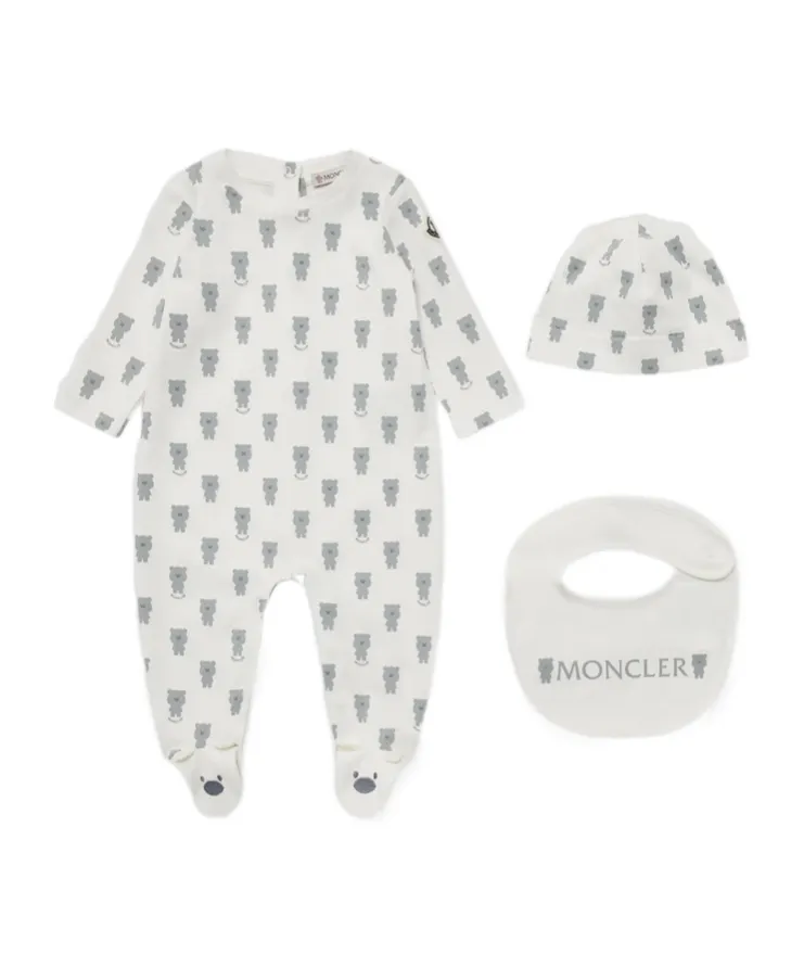 Teddy Bear Print Cotton Set