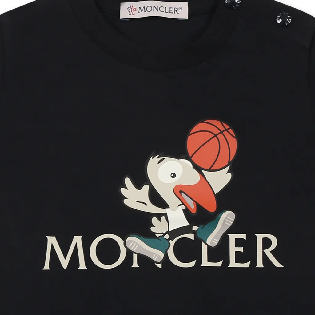 Moncler Enfant Basketball Motif T-Shirt