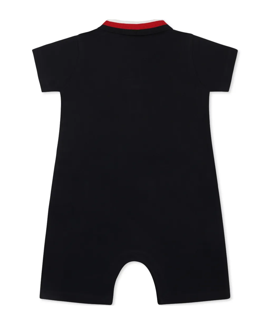Short-Sleeved One-Piece Suit