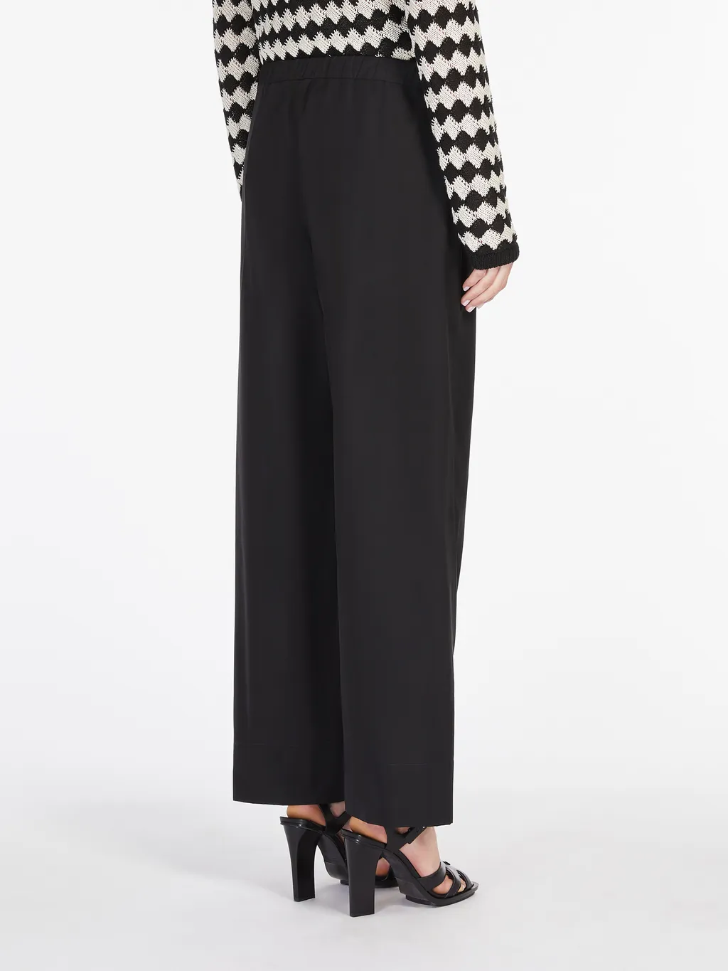 's Max Mara Argento Drawstring Wide Leg Trousers