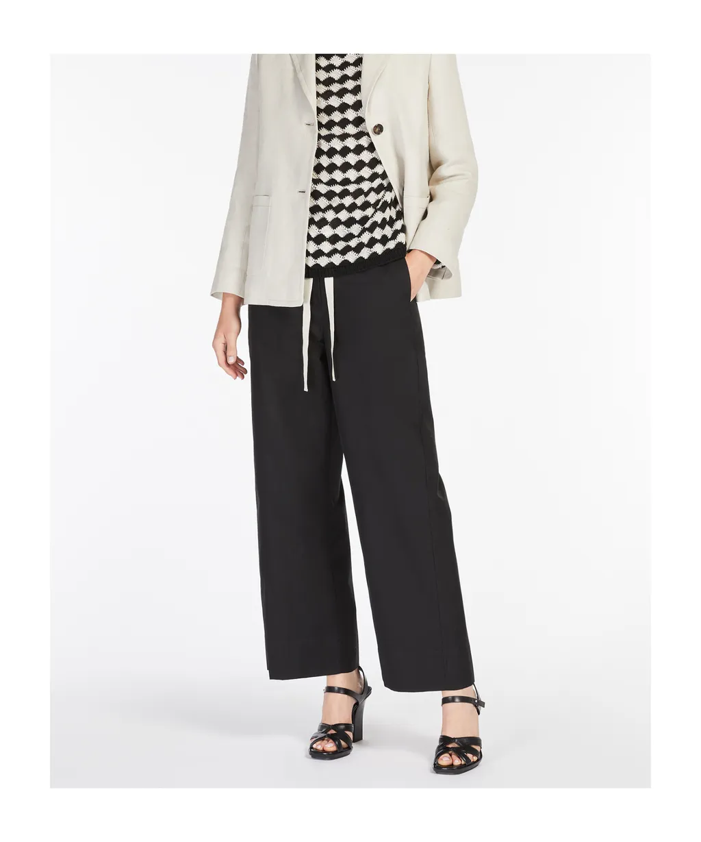 's Max Mara Argento Drawstring Wide Leg Trousers