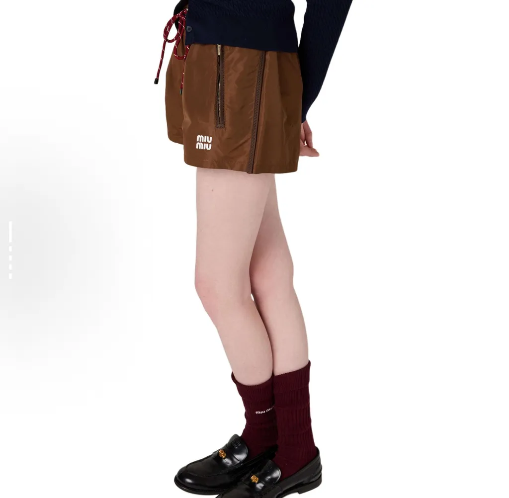 Miu Miu Technical Drawstring Shorts