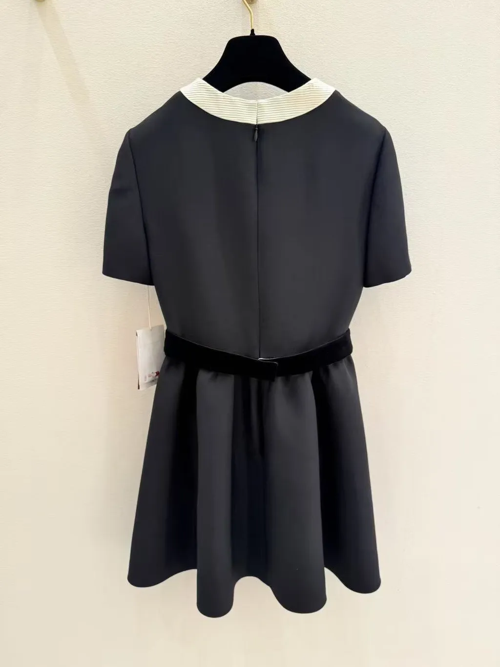 Valentino Bow Detailed Crewneck Short-Sleeved Dress