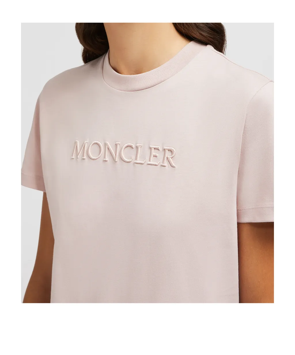 Moncler Logo Embroidered Crewneck T-Shirt