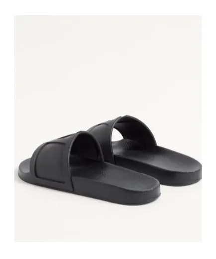 Valentino Logo Embossed Slip-On Slides