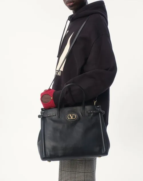 Valentino Vlogo Plaque Top Handle Bag