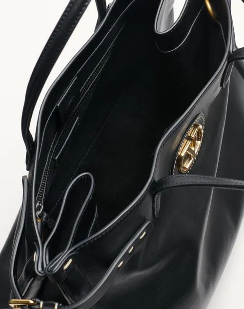 Valentino Vlogo Plaque Top Handle Bag