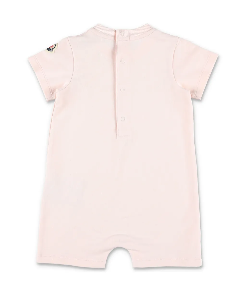 Teddy Bear Motif Cotton Romper