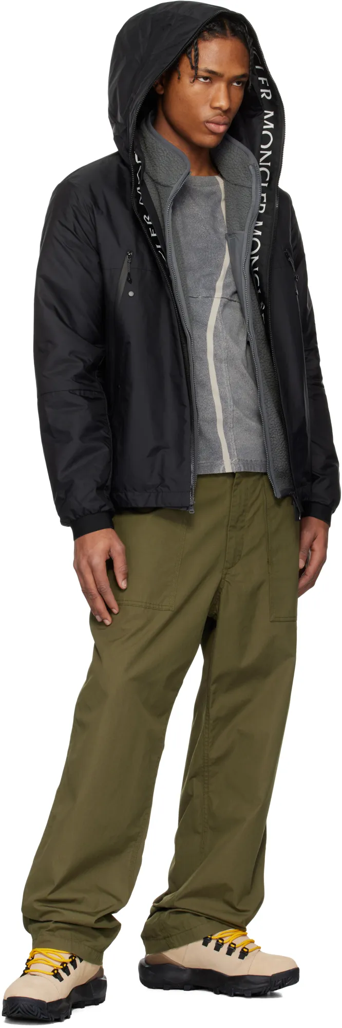 Moncler Zip-Up Hooded Jacket