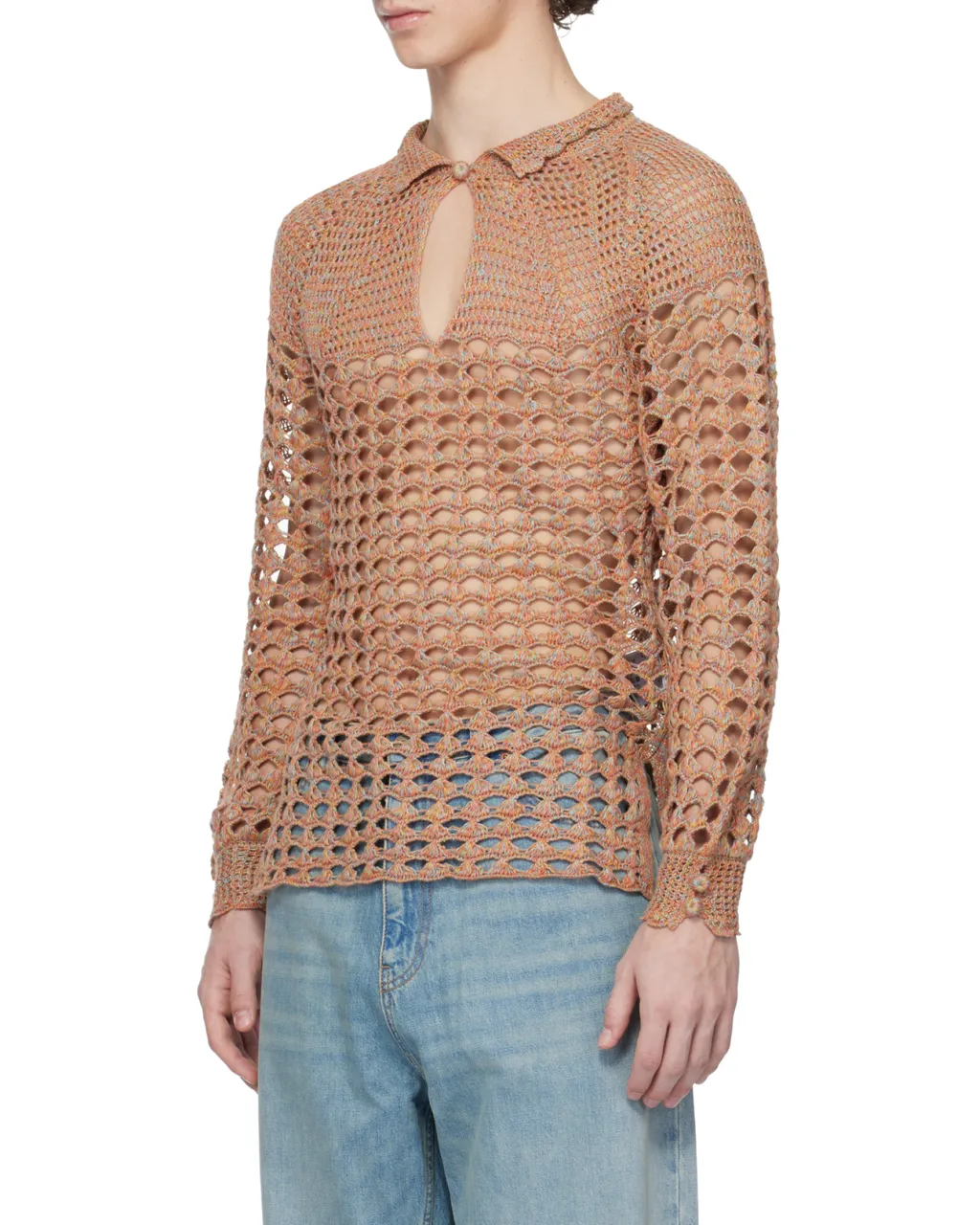 Valentino Crochet High Neck Jumper