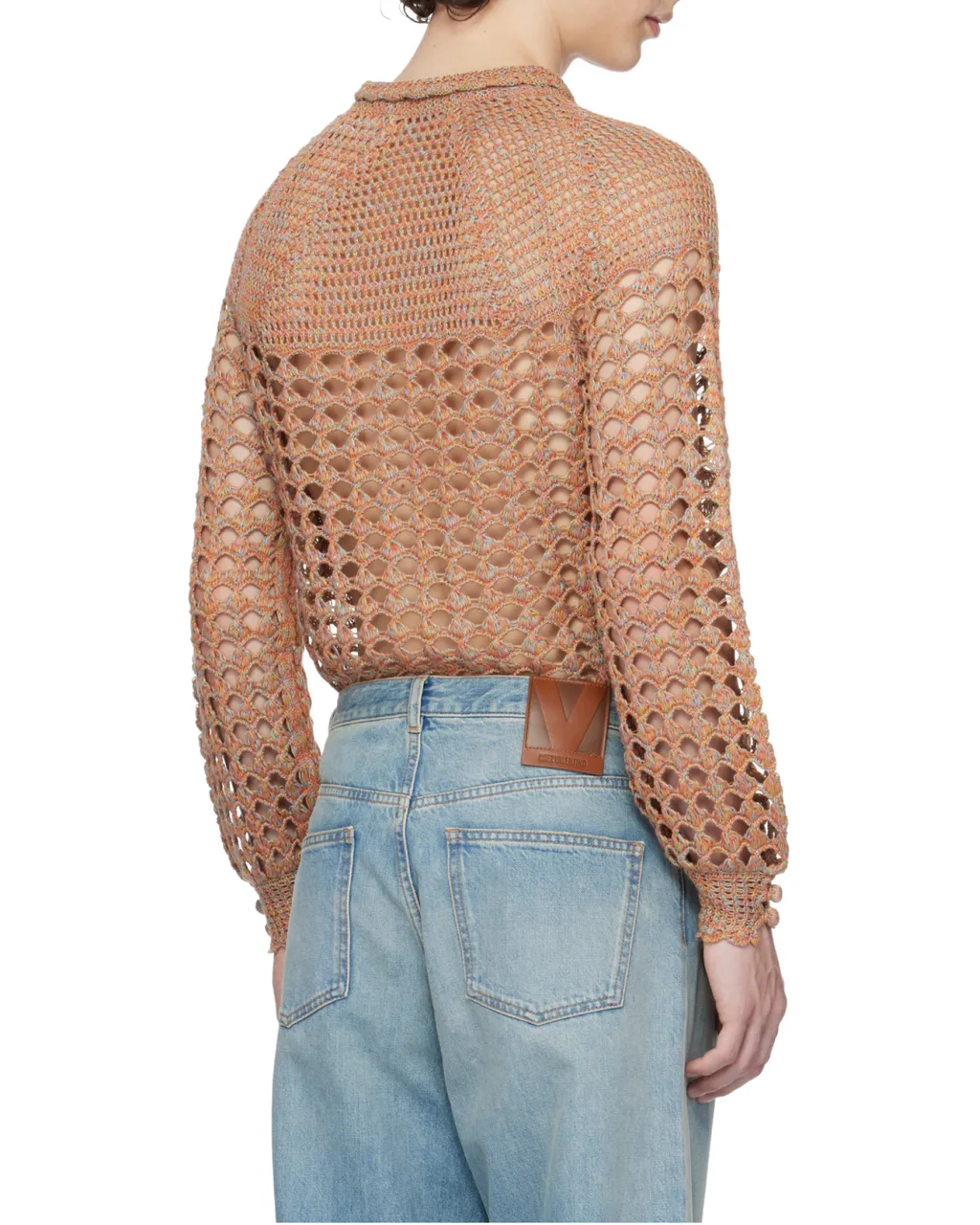 Valentino Crochet High Neck Jumper